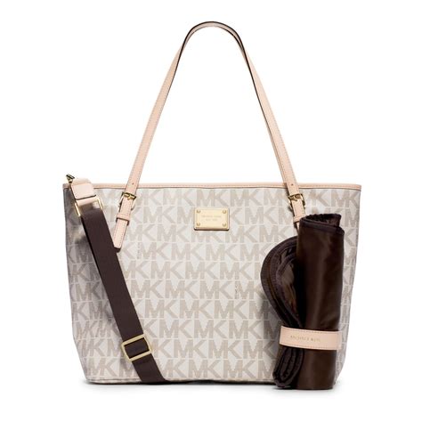 jet set travel diaper bag michael kors|Jet Set Travel Large Metallic Signature Logo Messenger Bag.